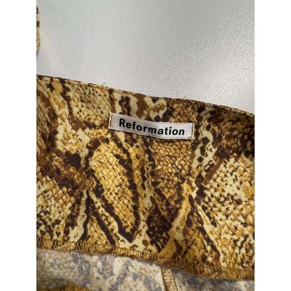 Reformation Rhodes Snake Python Print Animal Camisole Tank Top Sz M - Picture 4 of 7